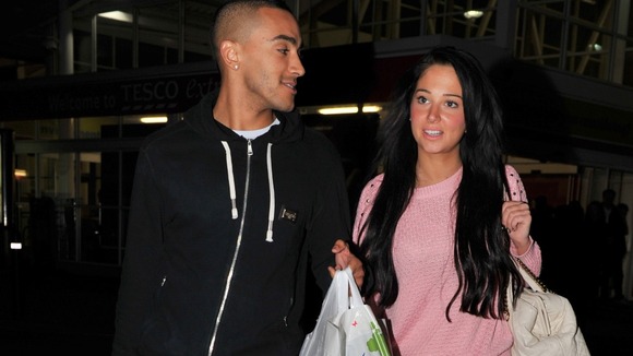 Danny Simpson and Tulisa Contostavlos