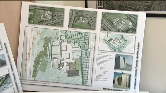 Architectural drawings of the new classrooms