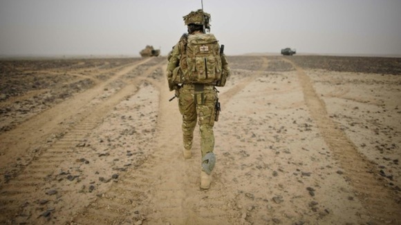 Children from the school have been sending shoeboxes to the soldiers often away from home at Christmas