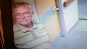 CCTV image of Mr Roskell, was reported missing on Saturday, November 3, when he left Harrogate District Hospital.