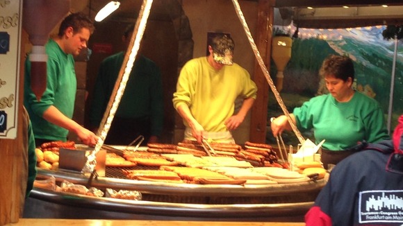 Cooking up some German sausage