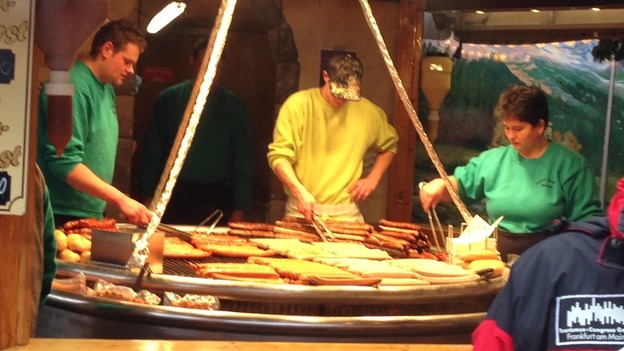 Cooking up some German sausage