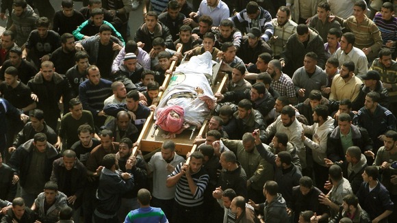 The funeral of Hamas military chief Ahmed Jaabari