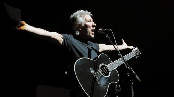 Roger Waters performs The Wall at the 02 Arena in Greenwich, London.