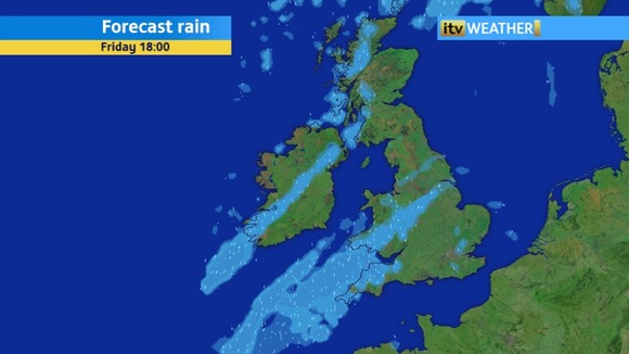 Rainfall Radar - showing the rain tonight and tomorrow