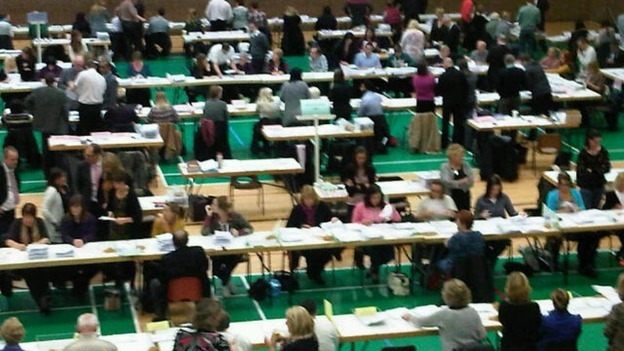 The vote count continues in Cleveland