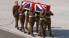 Captain Rupert Bowers was repatriated to RAF Brize Norton this afternoon