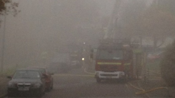 Smoke from fire in St Leonards