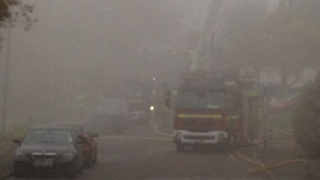 Smoke from fire in St Leonards