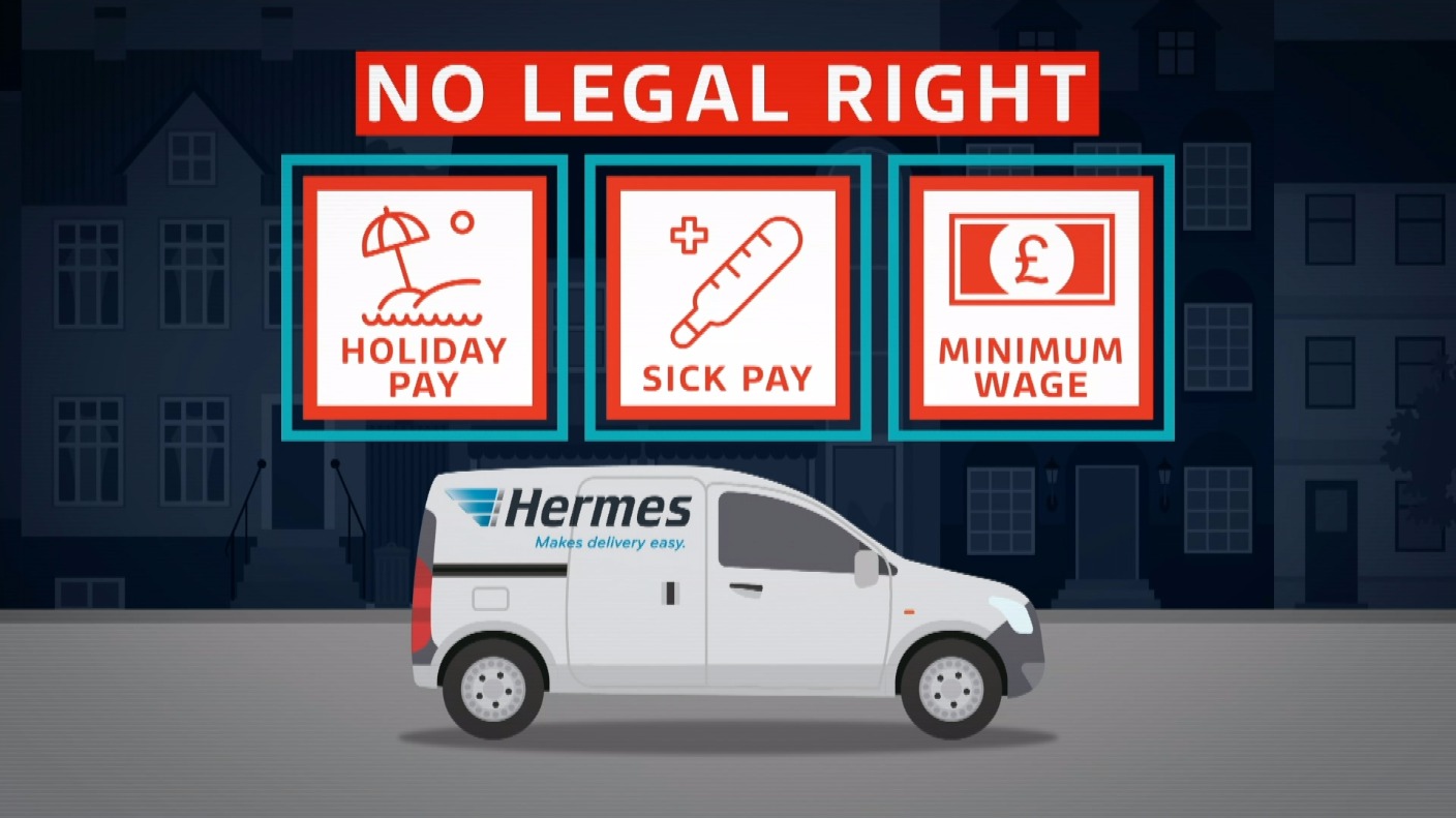 Union takes legal action against delivery courier Hermes ITV News