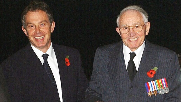 Tony Blair with his father Leo Blair.
