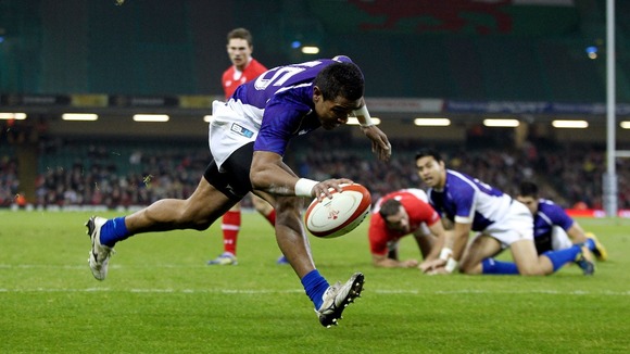 Fa'atoina Autagavaia scoring for Samoa