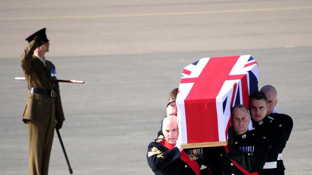 The Repatriation of Royal Marine Sergeant Luke Taylor at RAF Brize Norton