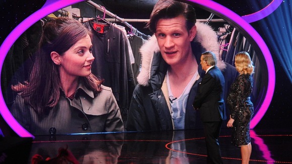 Dr Who star Matt Smith with Jenna-Louise Coleman talk to the live studio.
