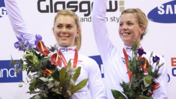 Jess Varnish (l) and Becky James