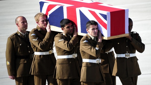 Repatriation of Lance Corporal Michael Foley of the Adjutant General's Corps at RAF Brize Norton in Oxfordshire