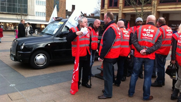 The rally is taking place on Broadgate in Coventry