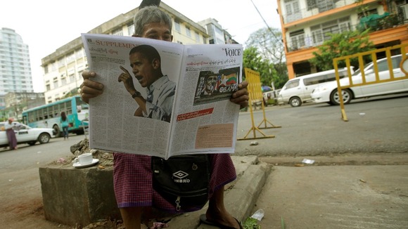 Obama makes the back pages ahead of his three-country tour through Asia.