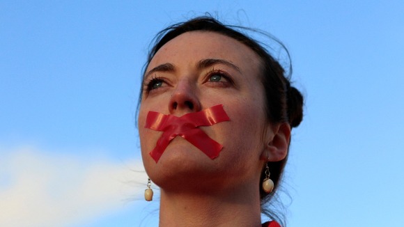 Siobhan Clancy takes part in a vigil in Dublin in memory of Savita Halappanavar and in support of changes to abortion law