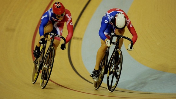 Becky James (r) and Jess Varnish