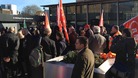 Protest at Kings Cross station