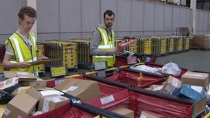 Temporary workers at Royal Mail