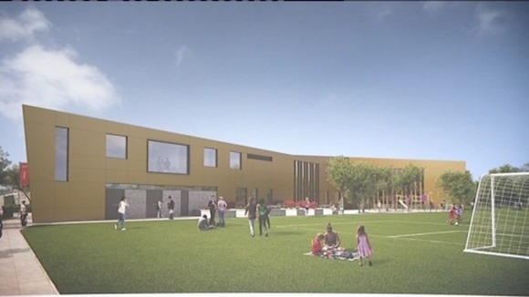 Artists' impression of proposed new building