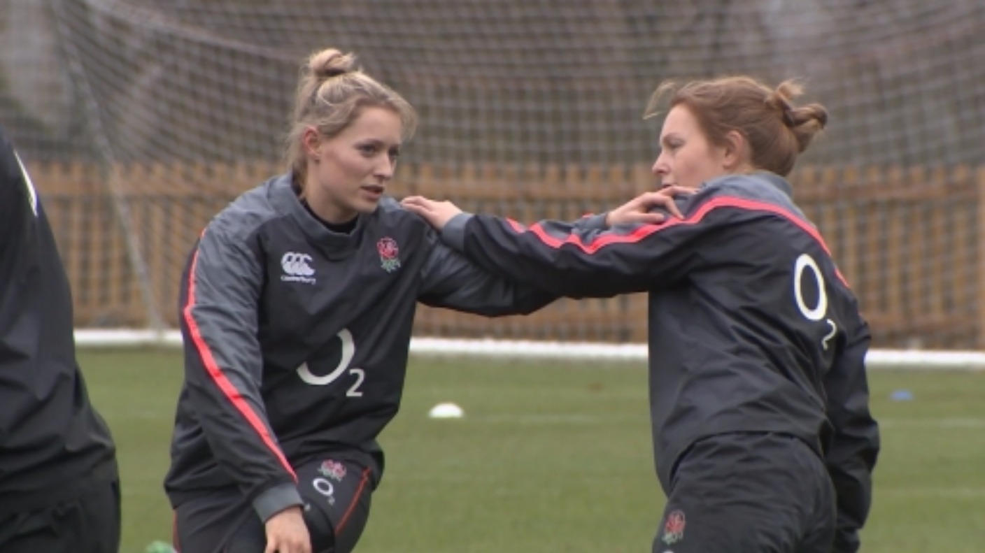England women's rugby team prepare for the start of the Six Nations