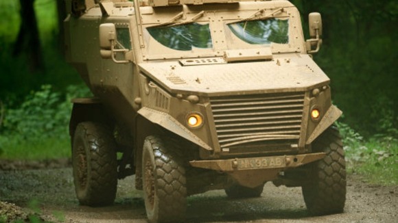 Daniel Craig travelled in a Foxhound vehicle similar to this one