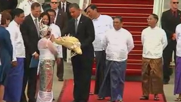 Barack Obama and Hillary Clinton Burma