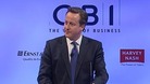 David Cameron addressing the CBI conference in 2011
