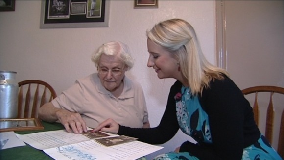 Elsie Prest tells Tyne Tees about her Map of Life