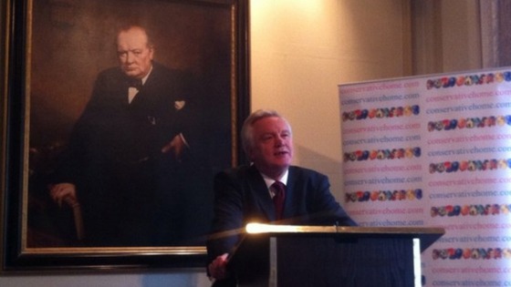 David Davis speaking to Conservative Home this lunchtime. 