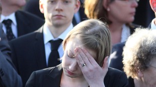 Mourners pay their respect as the bodies of Sergeant Luke Taylor, Lance Corporal Michael Foley and Captain Rupert Bowers are repatriated.