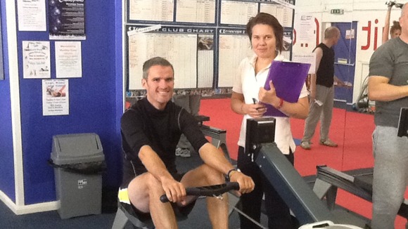 Simon Richardson prepares for his challenge