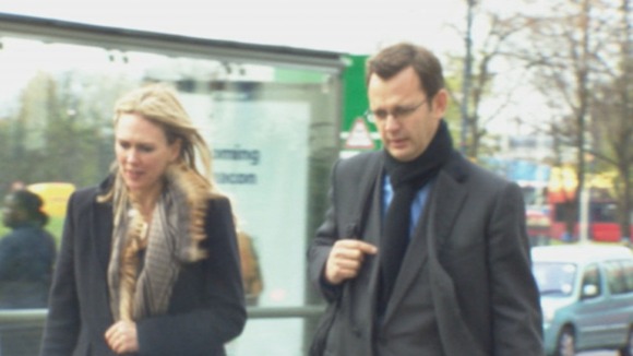 Andy Coulson pictured arriving at Lewisham Police Station today