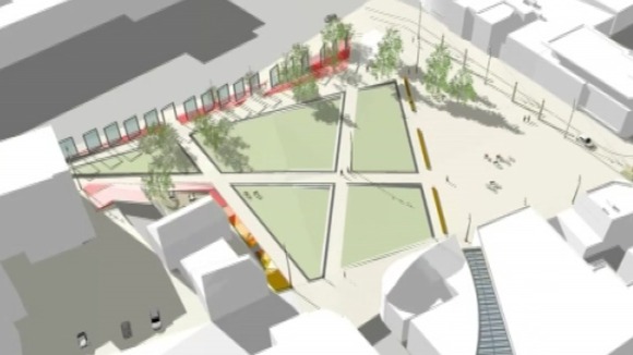 Computed generated image of what Jubilee Square could look like