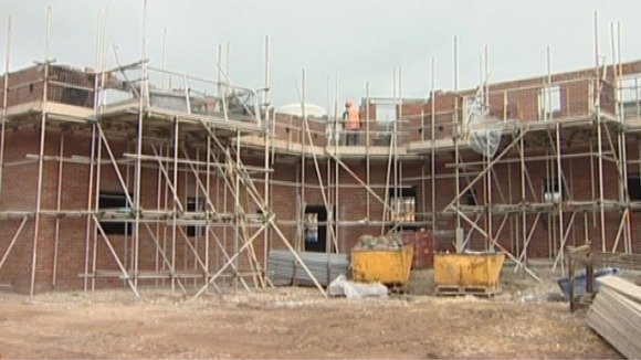 Houses being built