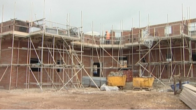 Houses being built