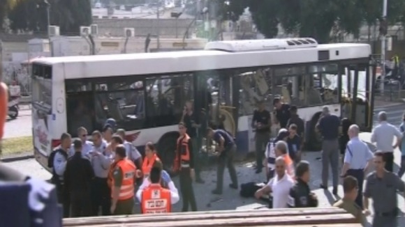 Reports of at least ten injured from the explosion in Tel Aviv