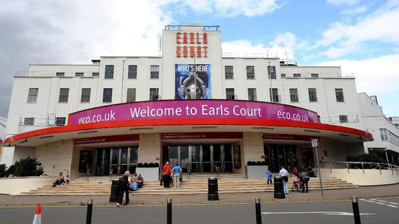 Earls Court Exhibition Centre in London.
