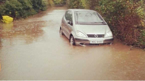 A car in Yatton, north Somerset