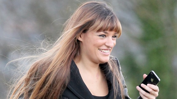 Nicola Benedetti arrives for the Rod Stewart Christmas Special being filmed at Stirling Castle
