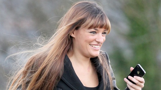 Nicola Benedetti arrives for the Rod Stewart Christmas Special being filmed at Stirling Castle