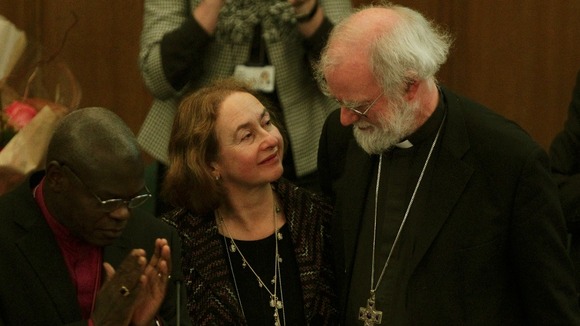 The Archbishop of York, Archbishop of Canterbury and his wife Jane