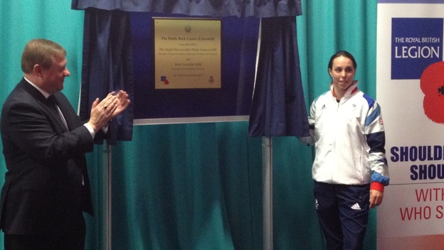Beth Tweddle open the Battle Back Centre
