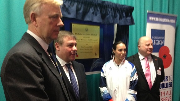 Rt Hon Mark Francois and Olympic Bronze Medallist Beth Tweddle