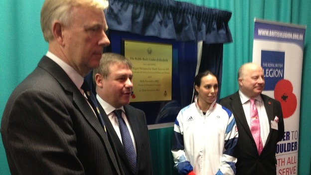 Rt Hon Mark Francois and Olympic Bronze Medallist Beth Tweddle