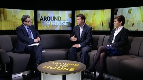 Guy Opperman and Jenny Chapman in studio