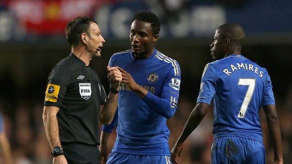 Clattenburg and Mikel